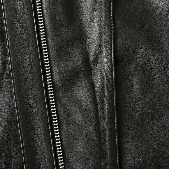 TIGER OF SWEDEN RIKKI LEATHER BIKER JACKET IN BLACK - Picture 6 of 7